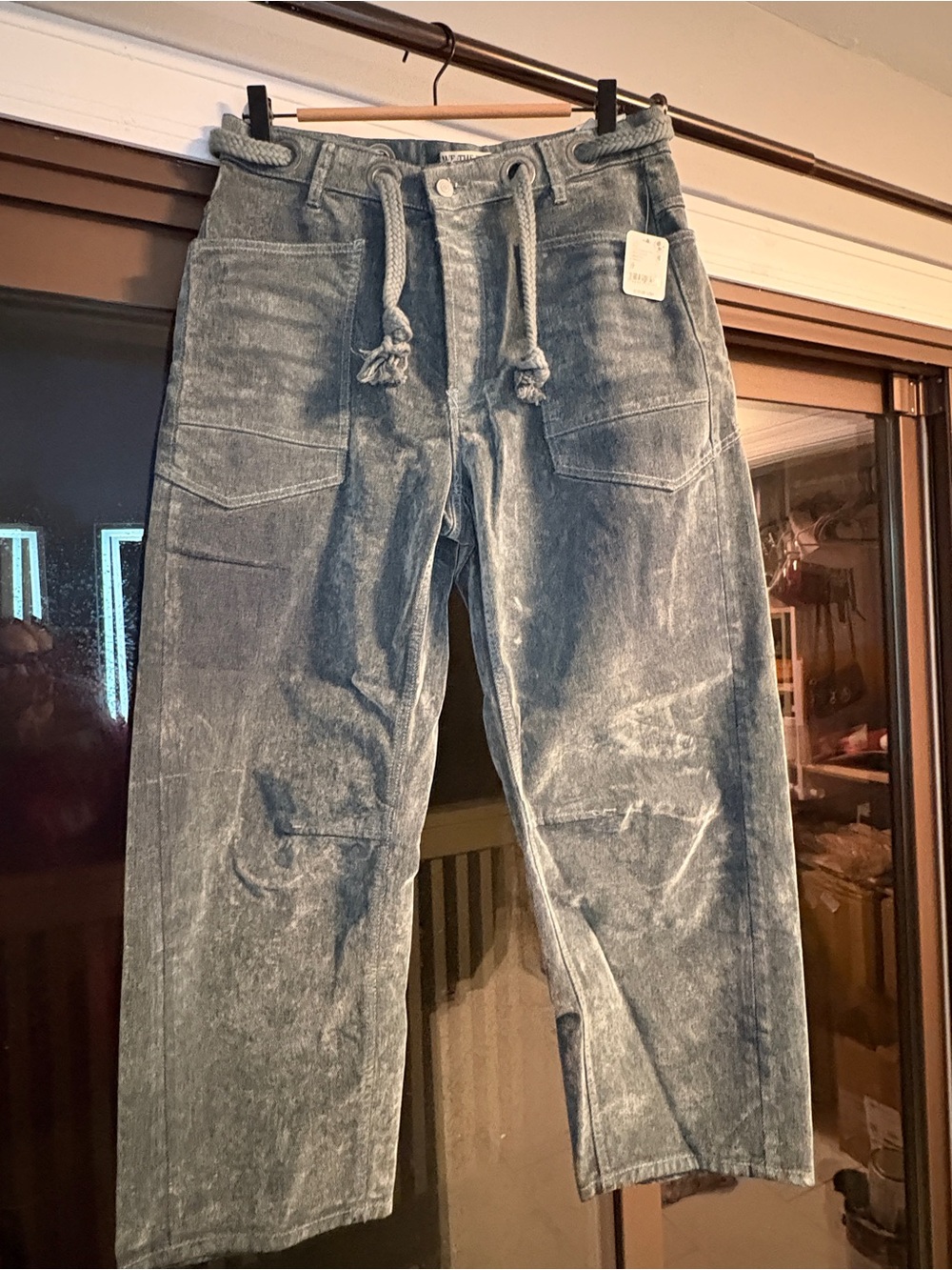 We The Free Velvet Flocked Jeans - Picture 4 of 5